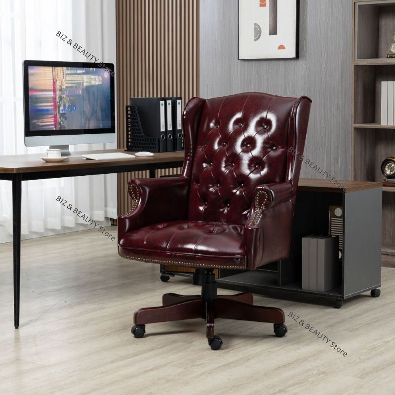 Leather Desk Pad - Executive Comfortable Desk Chair - Ergonomic