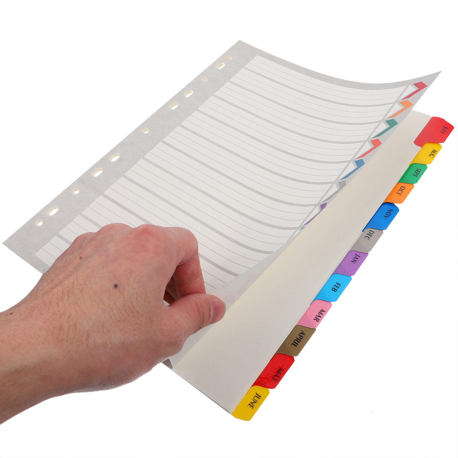 12Sheets Binder Dividers Tabs  - Tab Divider A4 ulasan dan harga