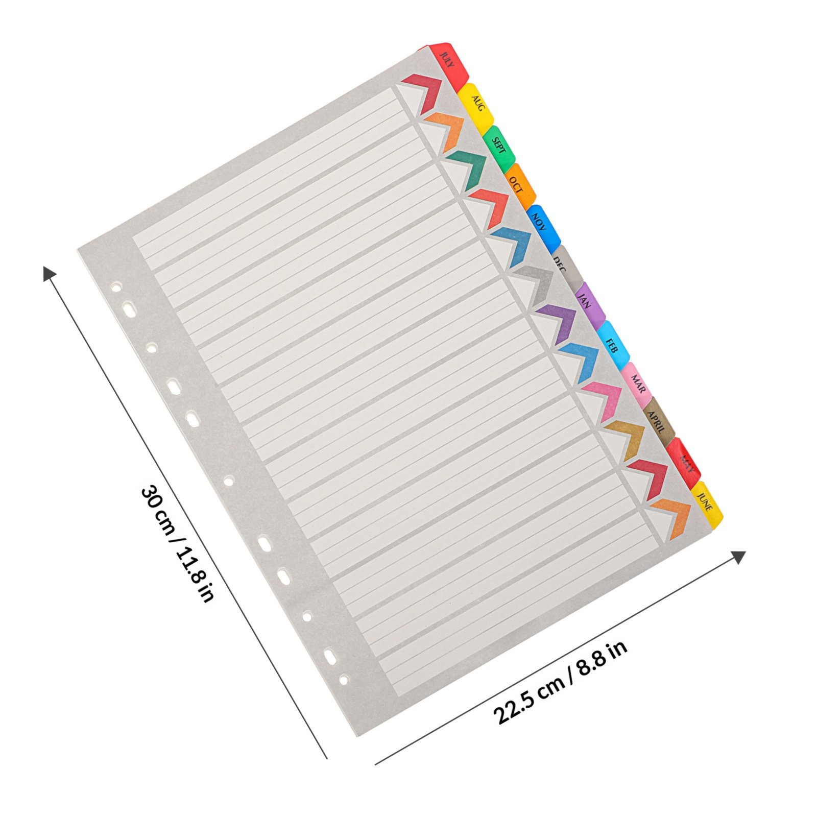 12Sheets Binder Dividers Tabs  - Tab Divider A4 ulasan dan harga