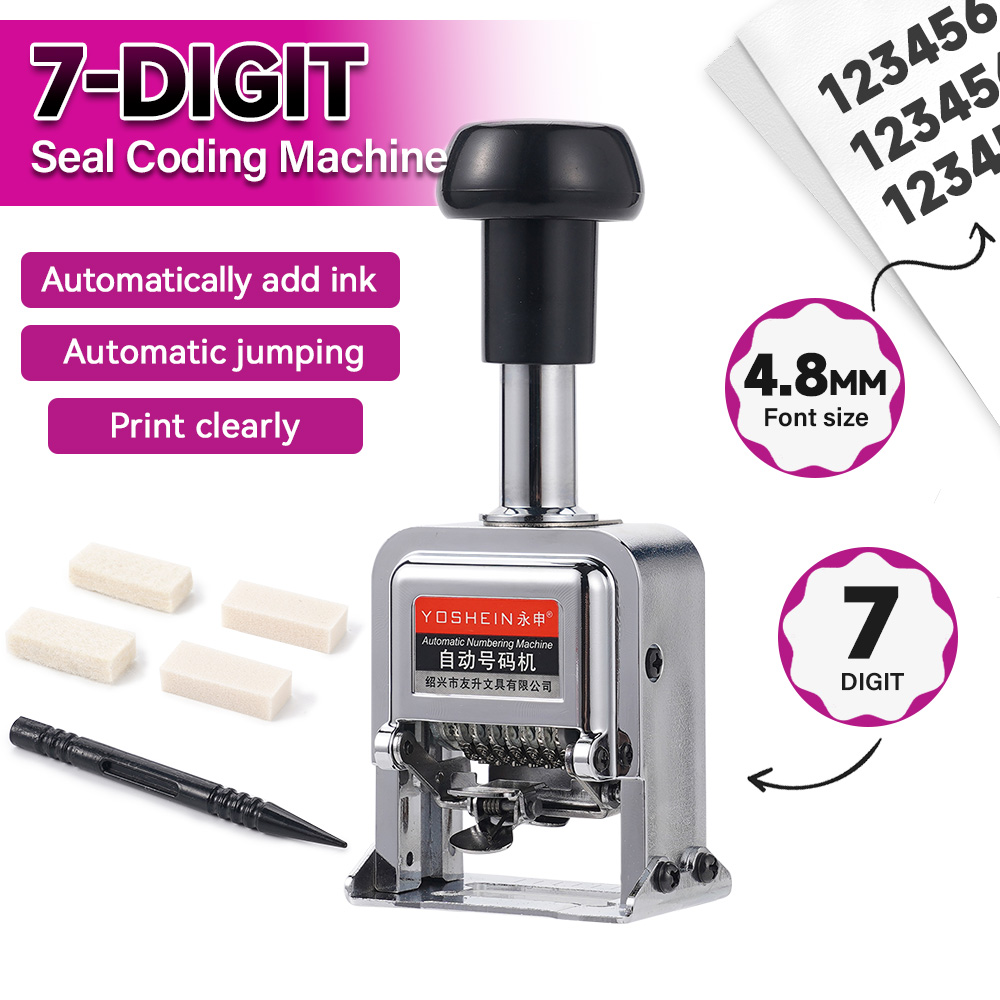 7 Digit Automatic Numbering Ma - Rubber Date Stamp ulasan dan harga