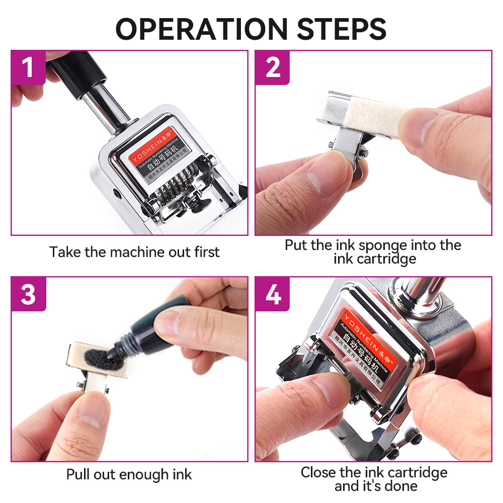 7 Digit Automatic Numbering Ma - Rubber Date Stamp ulasan dan harga