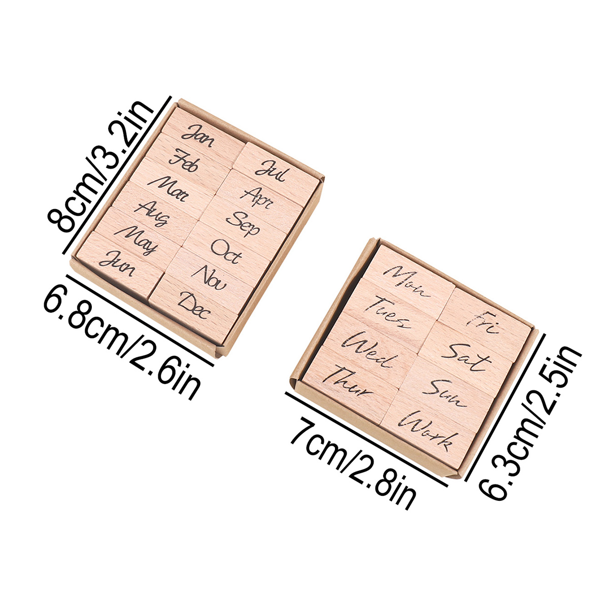 Wooden Rubber Stamp Set for Mo - Rubber Date Stamp ulasan dan harga