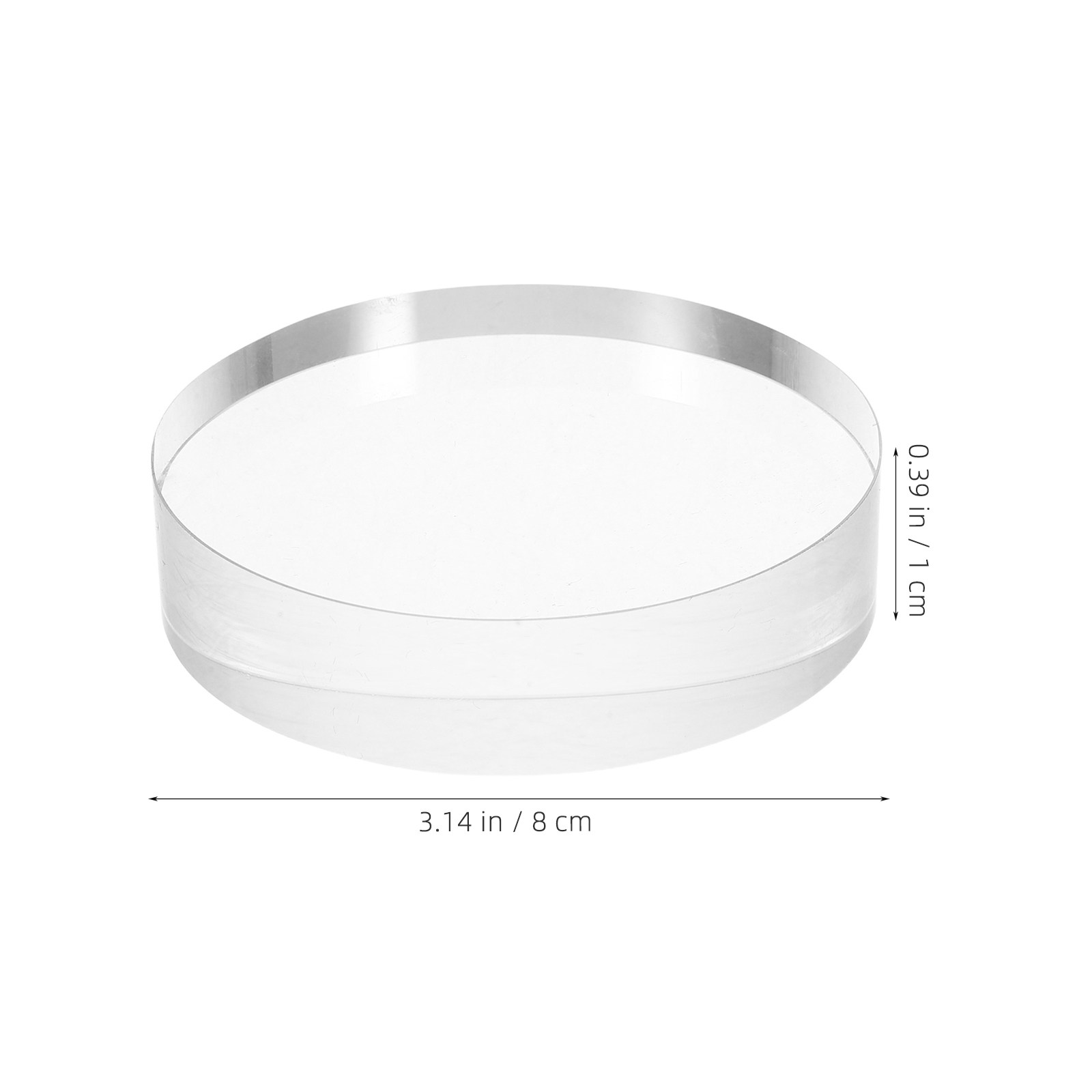 3.15 Inch Round Clear Glass Pa - Book Weight Glass ulasan dan harga