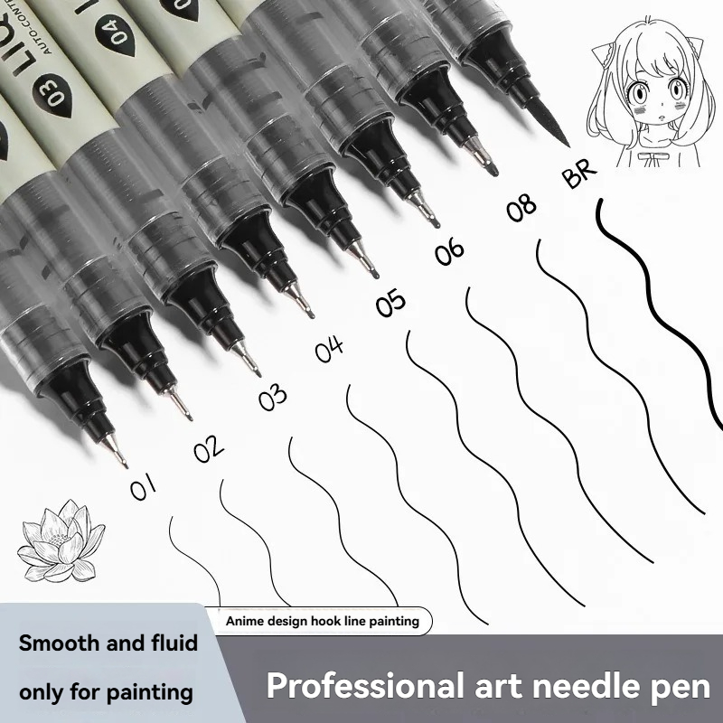 12 Pack Black Fineliner Drawin - Correction Pen Fine ulasan dan harga
