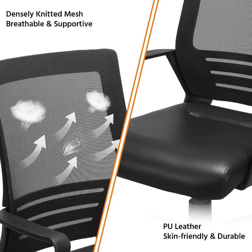 -Back Mesh Swivel Oice Desk Ch - Leather Desk Pad ulasan dan harga