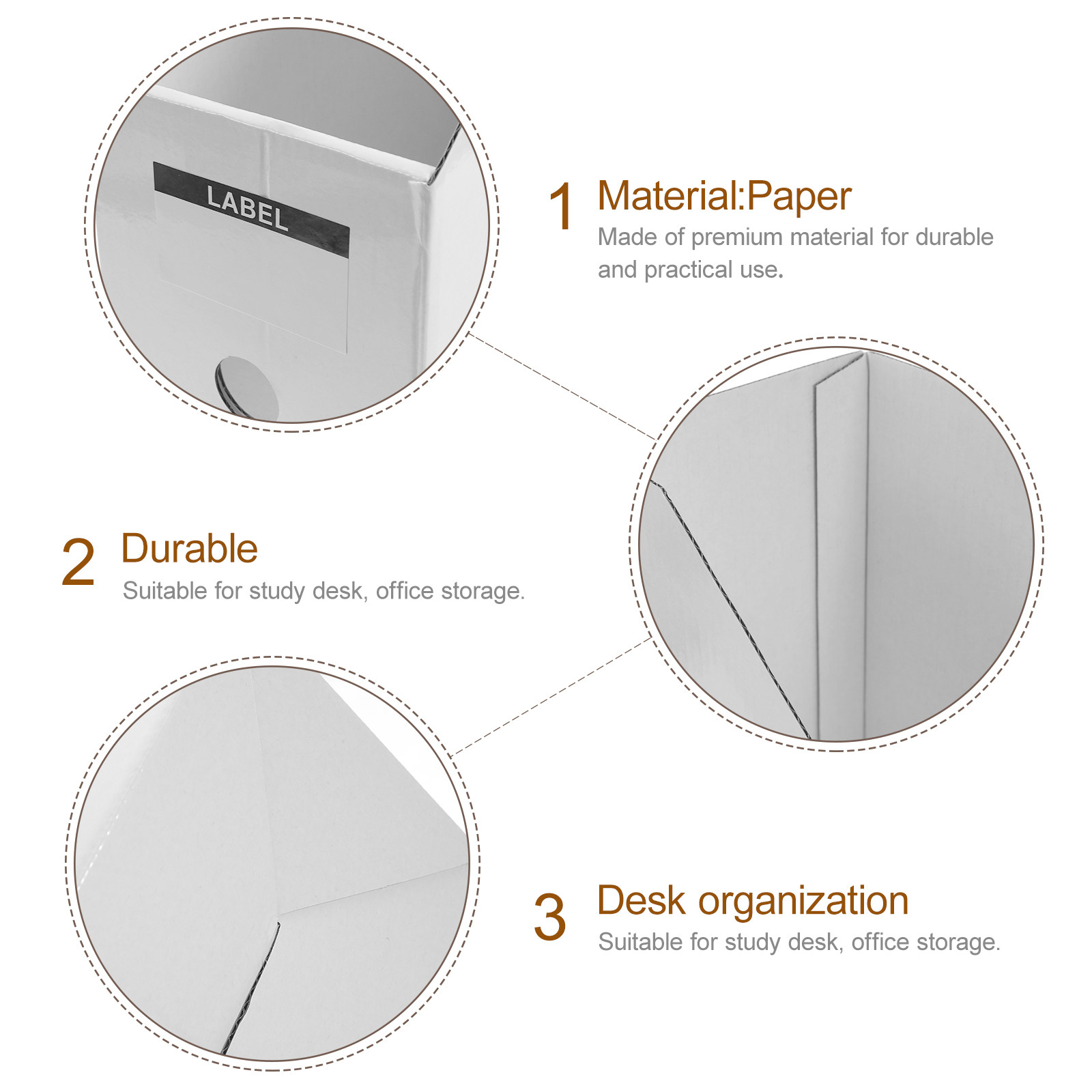 3Pcs Desktop File Folder Organ - Magazine Holder Rack ulasan dan harga
