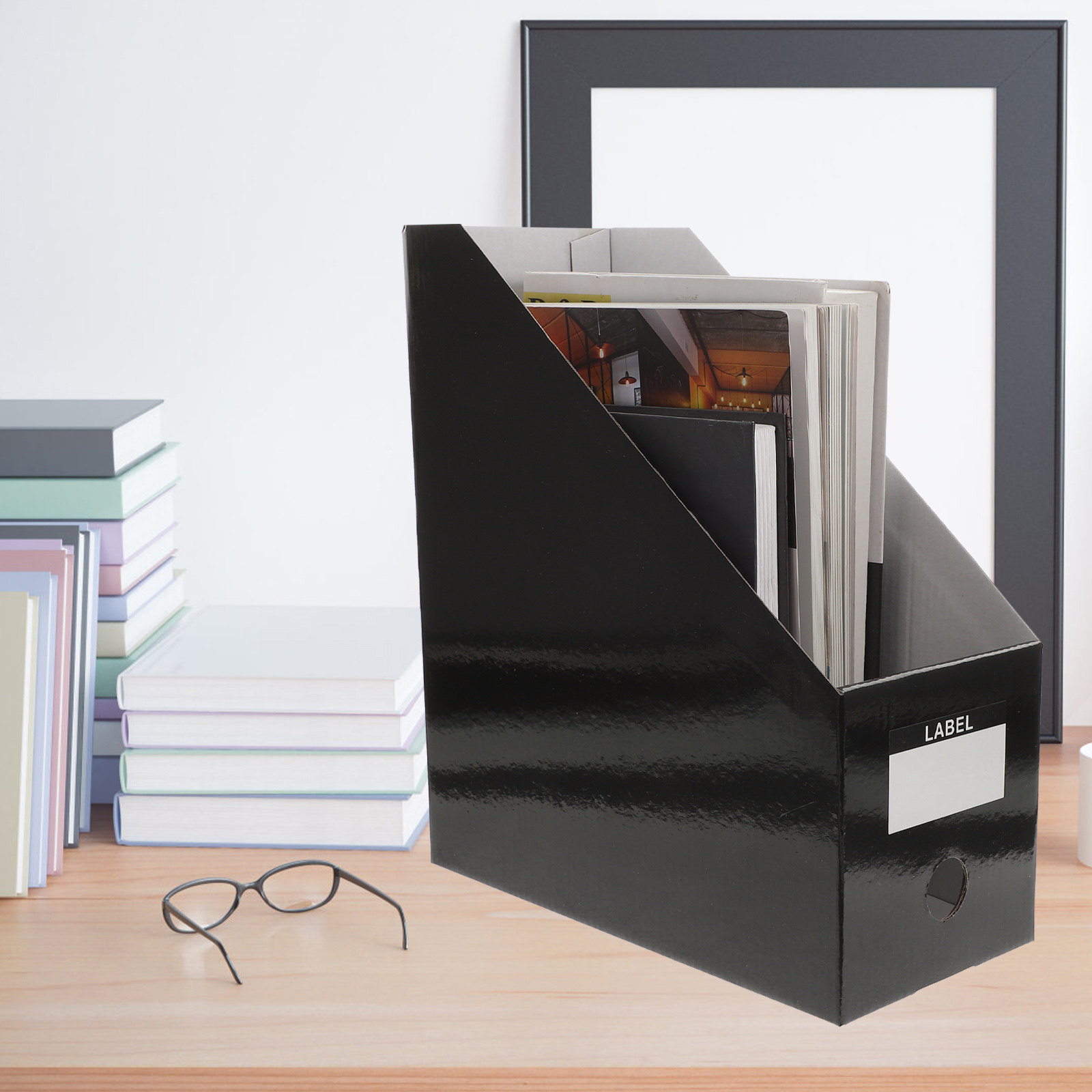 3Pcs Desktop File Folder Organ - Magazine Holder Rack ulasan dan harga