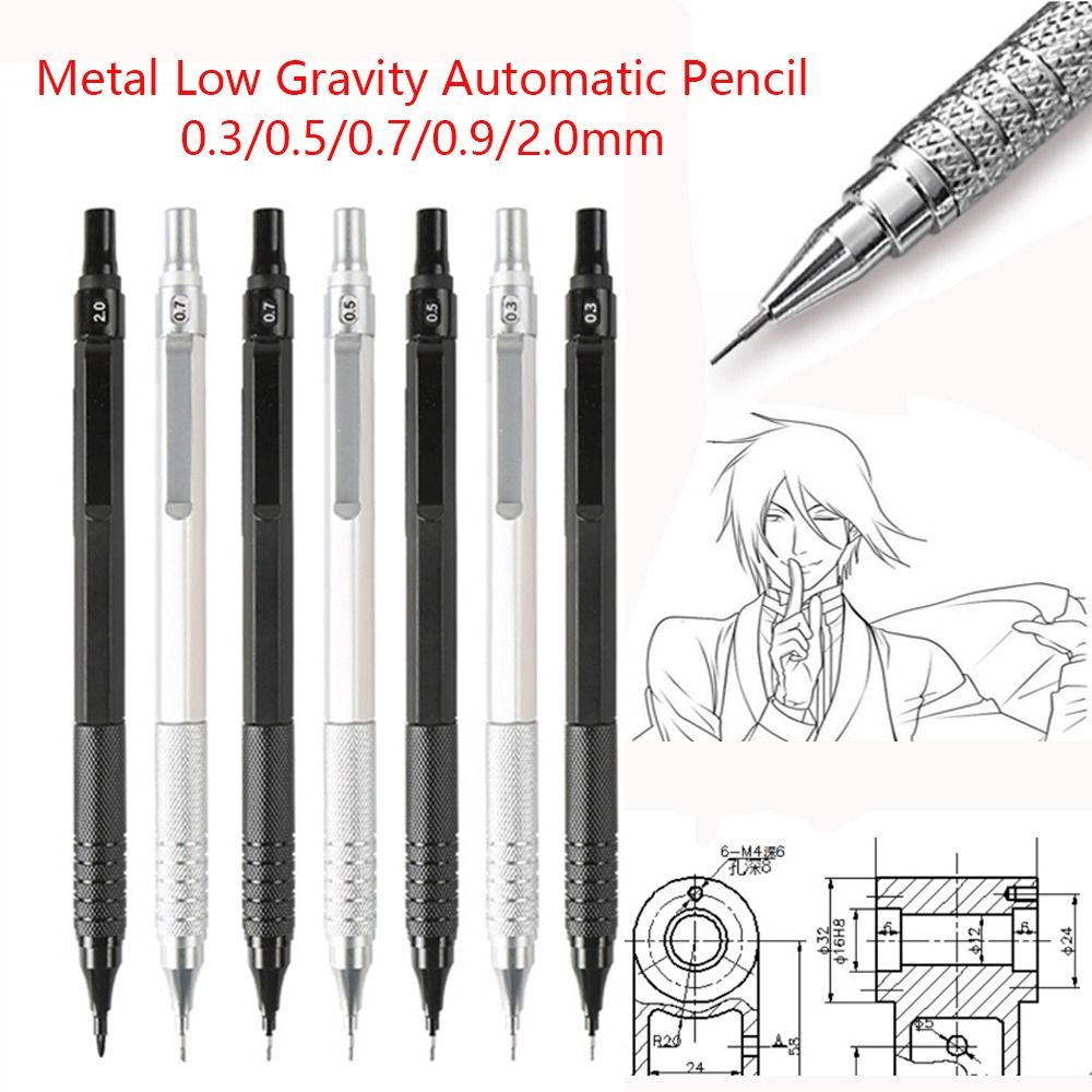 Metal Mechanical Pencil Low Gr - Mechanical Pencil 0.3 ulasan dan harga