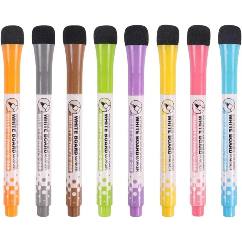 8 Colors Whiteboard Pens, Fine - Correction Pen Fine ulasan dan harga