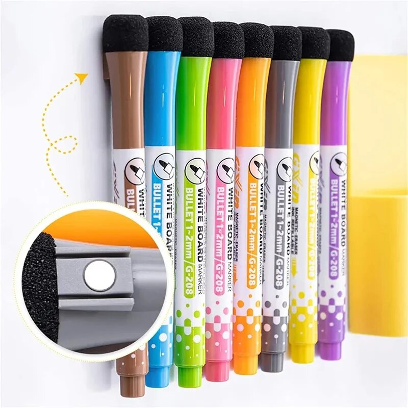 8 Colors Whiteboard Pens, Fine - Correction Pen Fine ulasan dan harga