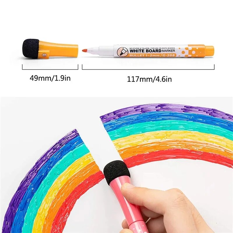 8 Colors Whiteboard Pens, Fine - Correction Pen Fine ulasan dan harga