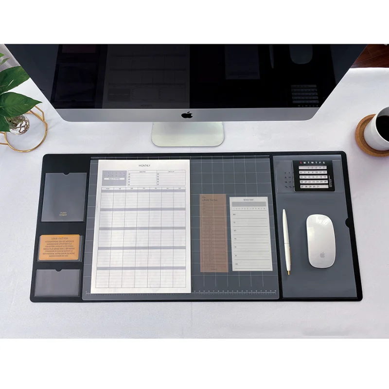Portable Memo Pad Large Mouse  - Leather Desk Pad ulasan dan harga
