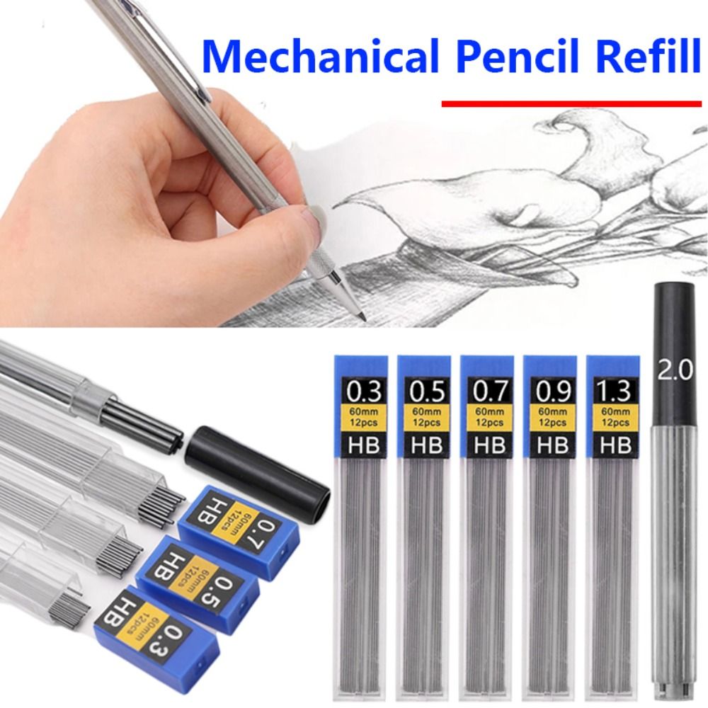 6 Boxes 0.3/0.5/0.7/0.9/1.3/2. - Mechanical Pencil 0.3 ulasan dan harga
