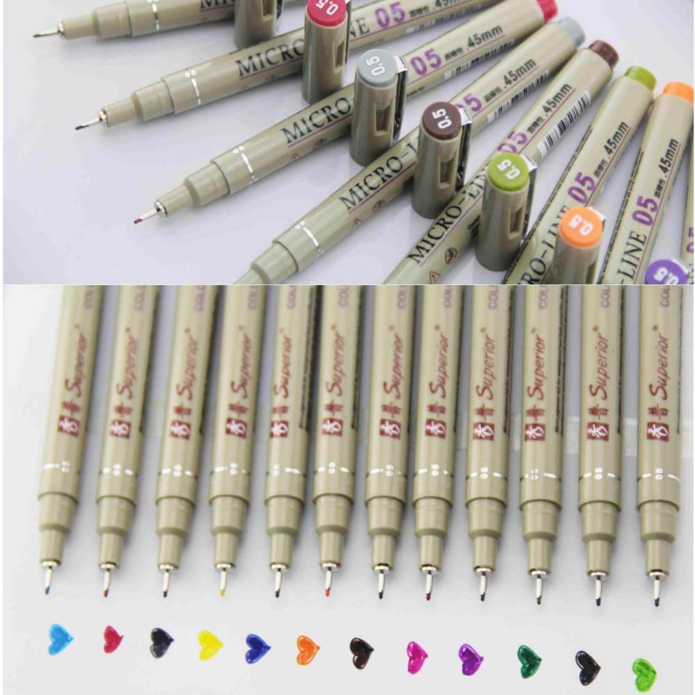 12 Colors Porous-Point Pens Dr - Copic Marker Sketch ulasan dan harga