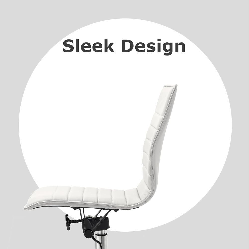 Padded PU Leather Desk Chair w - Leather Desk Pad ulasan dan harga