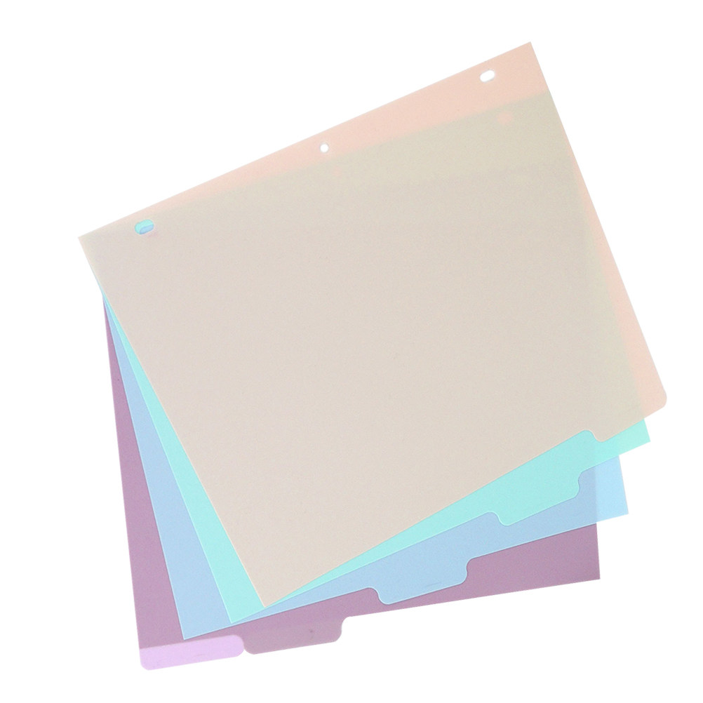 1Set Plastic Binder Dividers A - Tab Divider A4 ulasan dan harga