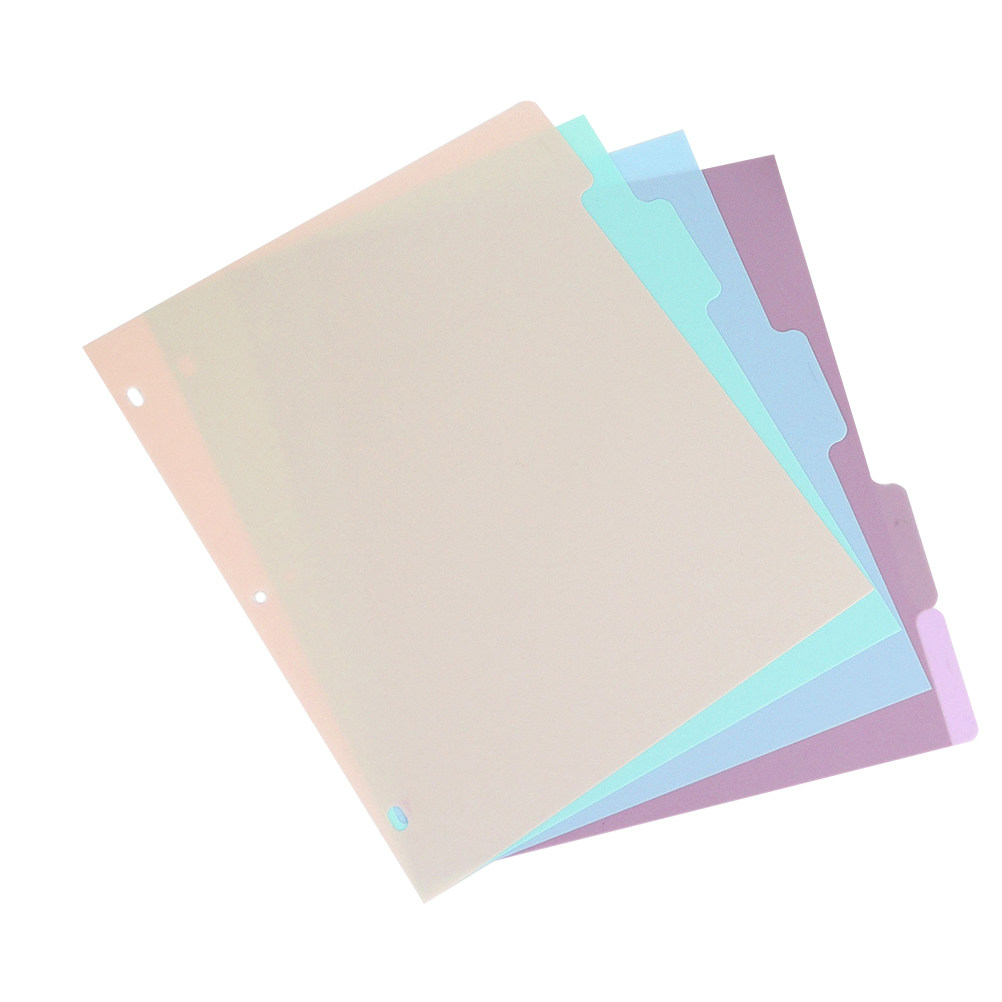 1Set Plastic Binder Dividers A - Tab Divider A4 ulasan dan harga