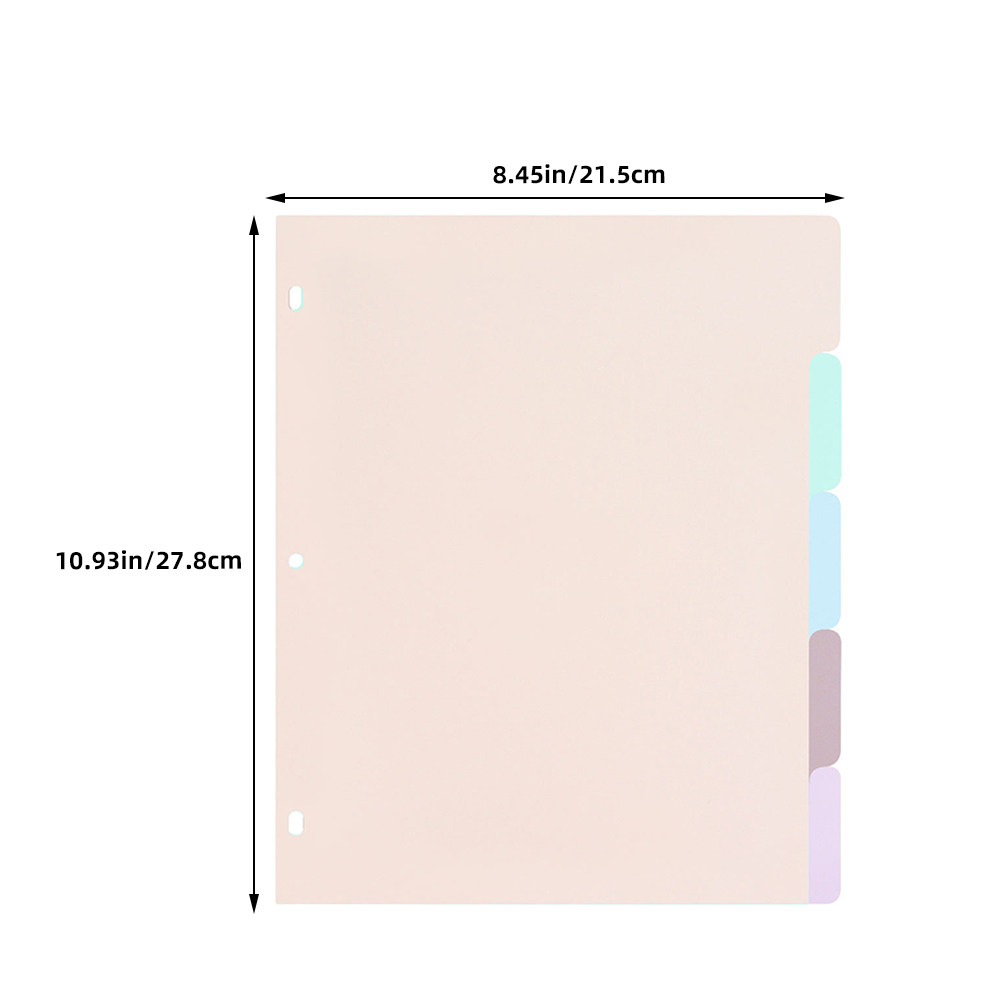 1Set Plastic Binder Dividers A - Tab Divider A4 ulasan dan harga