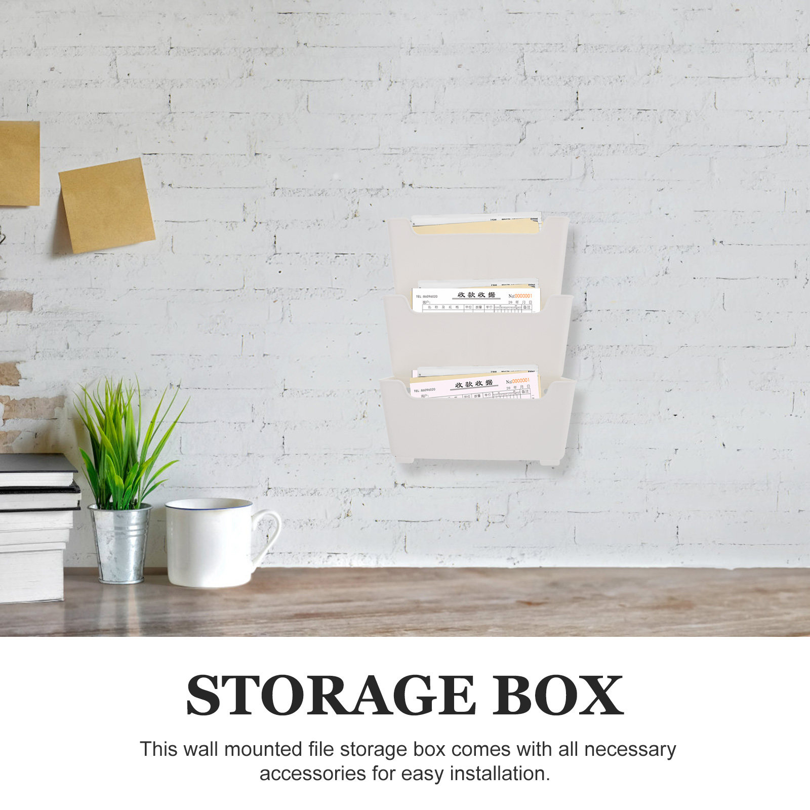 1Set Clear Wall File Organizer - Magazine Holder Rack ulasan dan harga