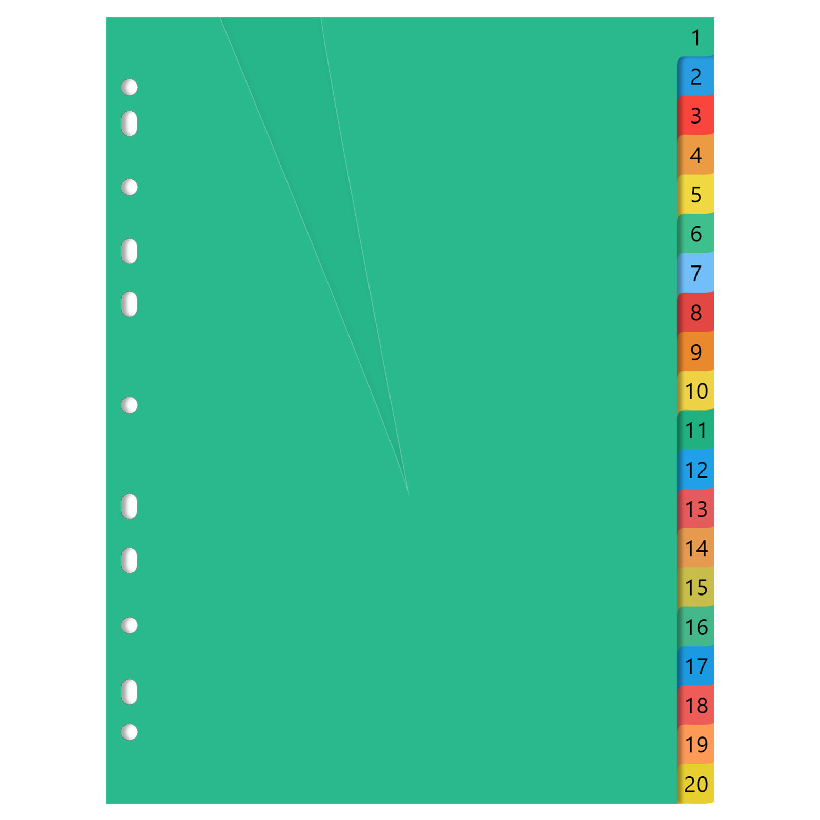 A4 Colorful Plastic Classified - Tab Divider A4 ulasan dan harga