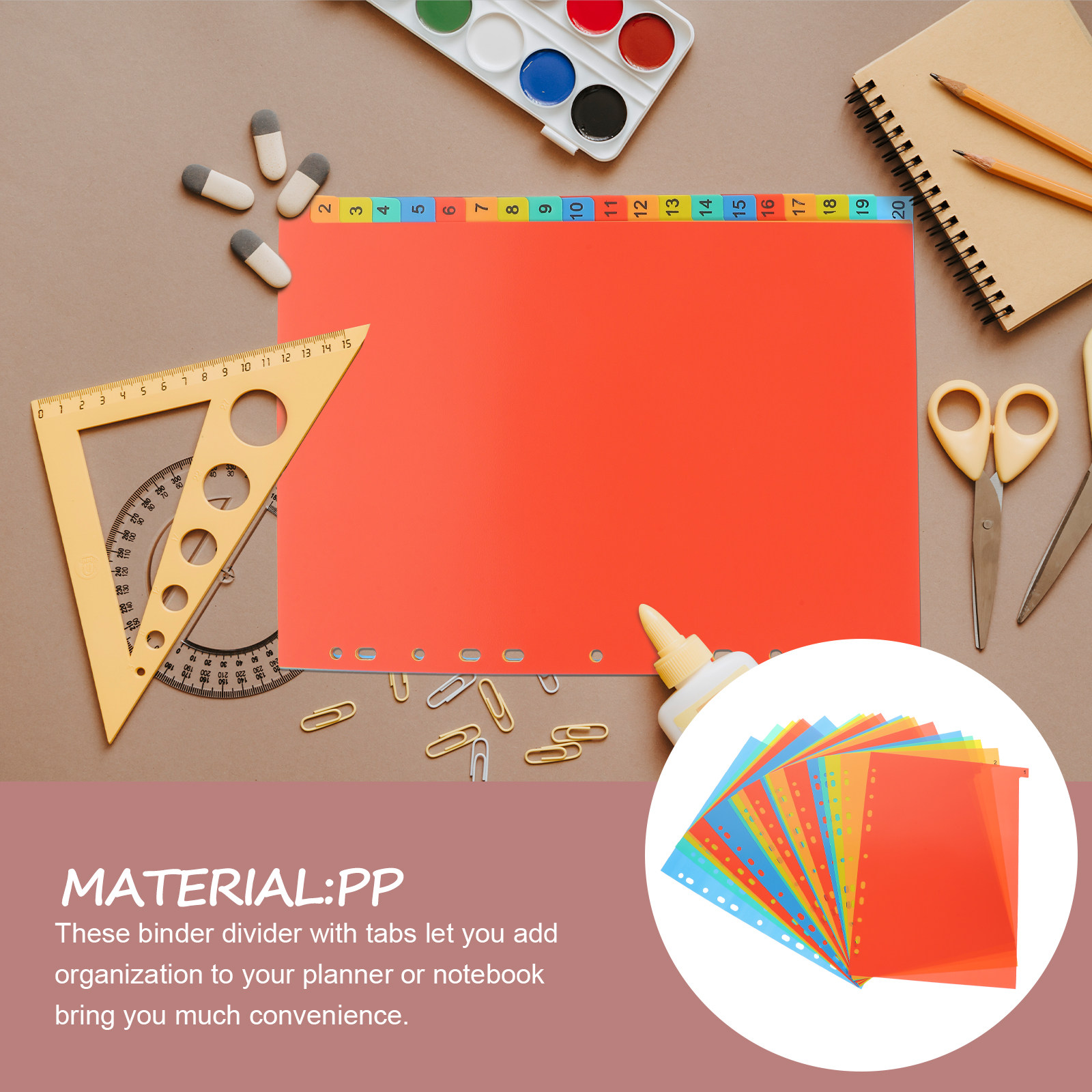 20Sheets A4 Tabbed Binder Divi - Tab Divider A4 ulasan dan harga