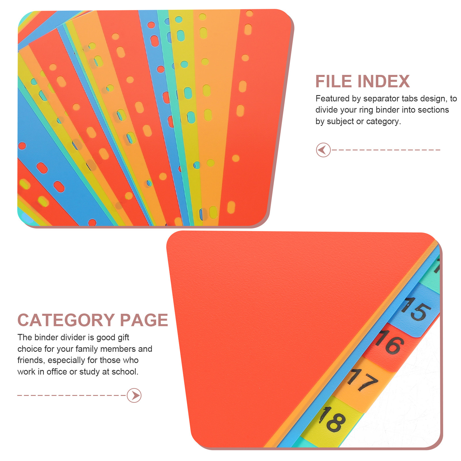 20Sheets A4 Tabbed Binder Divi - Tab Divider A4 ulasan dan harga