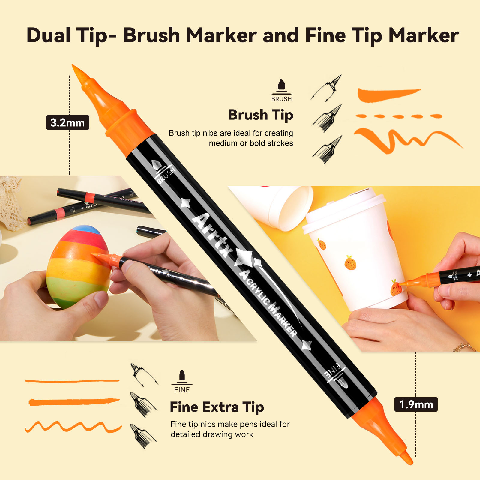 Arrtx 64 Colors Acrylic Paint  - Copic Marker Classic ulasan dan harga