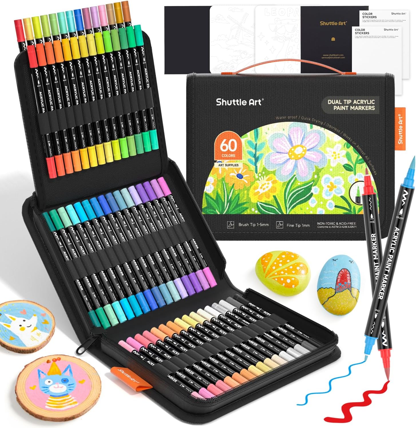 Shuttle Art 60 Colors Dual Tip - Correction Pen Fine ulasan dan harga