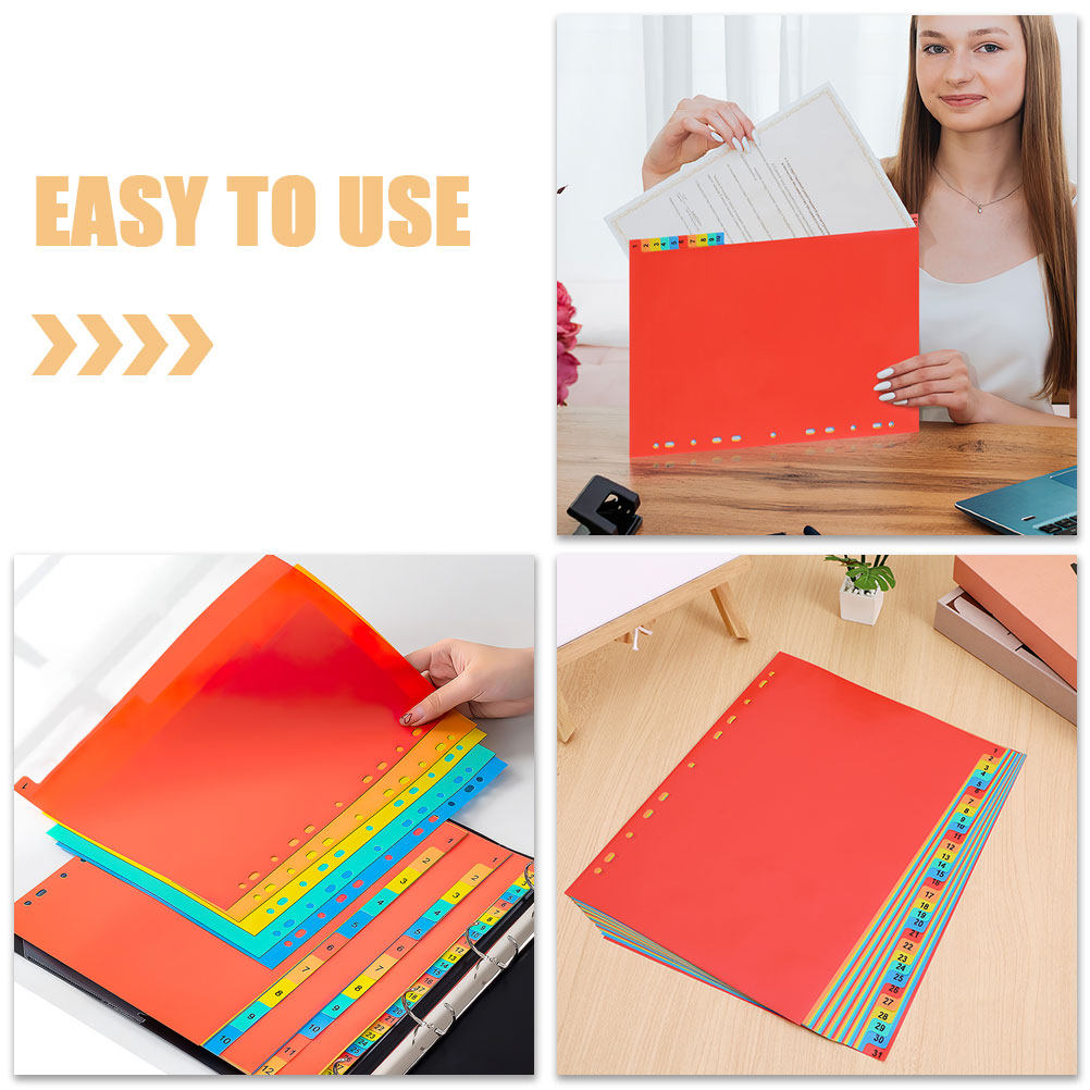 2Sets A4 Index Dividers 31 Tab - Tab Divider A4 ulasan dan harga