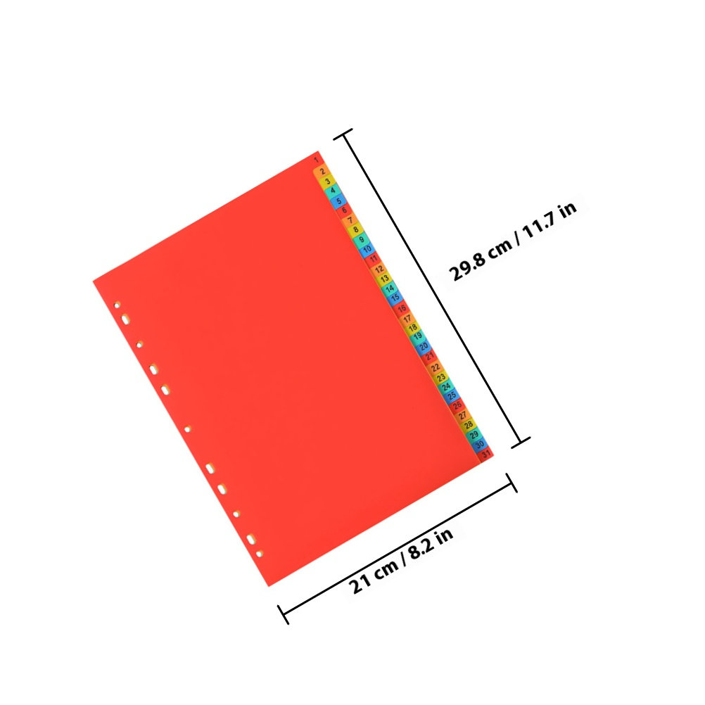 2Sets A4 Index Dividers 31 Tab - Tab Divider A4 ulasan dan harga