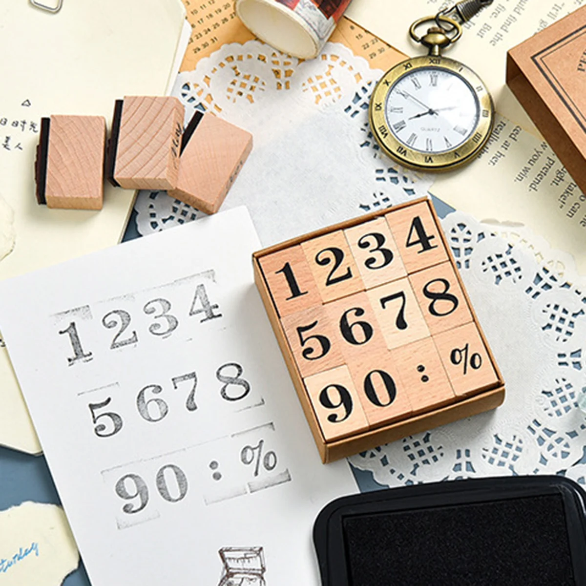 Wooden Rubber Date Stamp,12 Mo - Rubber Date Stamp ulasan dan harga