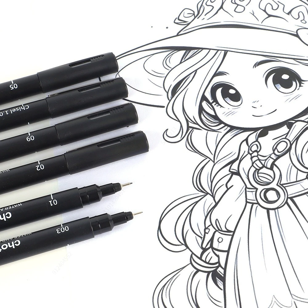 Black Micro Pens,15 Sizes,Wate - Correction Pen Fine ulasan dan harga