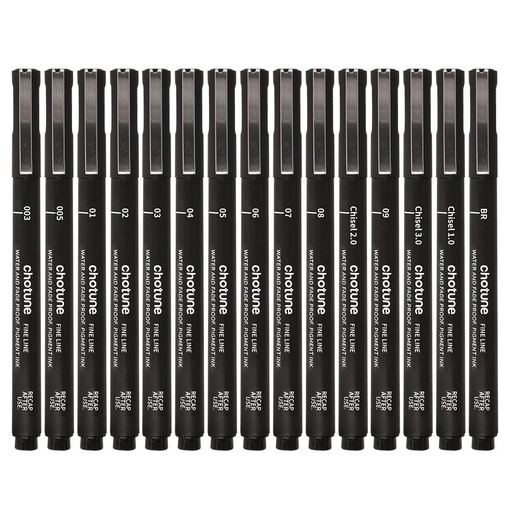 Black Micro Pens,15 Sizes,Wate - Correction Pen Fine ulasan dan harga