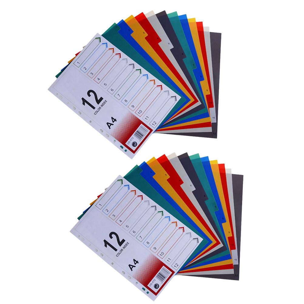 2Pcs Index Paper Refills Extra - Tab Divider A4 ulasan dan harga