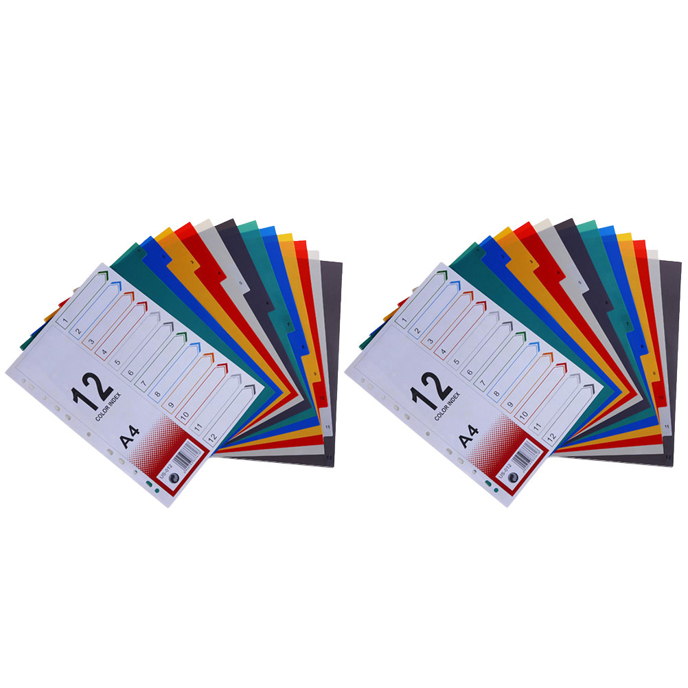 2Pcs Index Paper Refills Extra - Tab Divider A4 ulasan dan harga