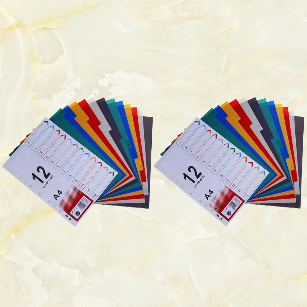 2Pcs Index Paper Refills Extra - Tab Divider A4 ulasan dan harga