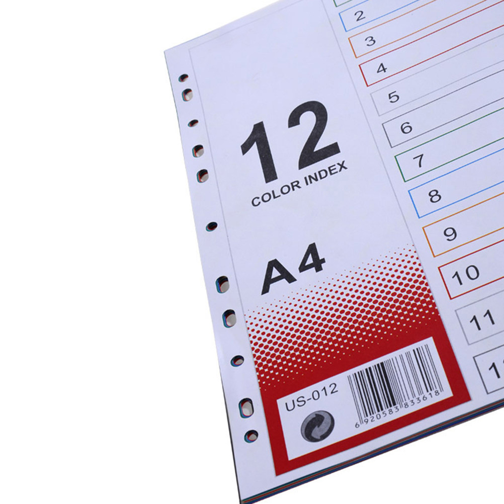 2Pcs Index Paper Refills Extra - Tab Divider A4 ulasan dan harga