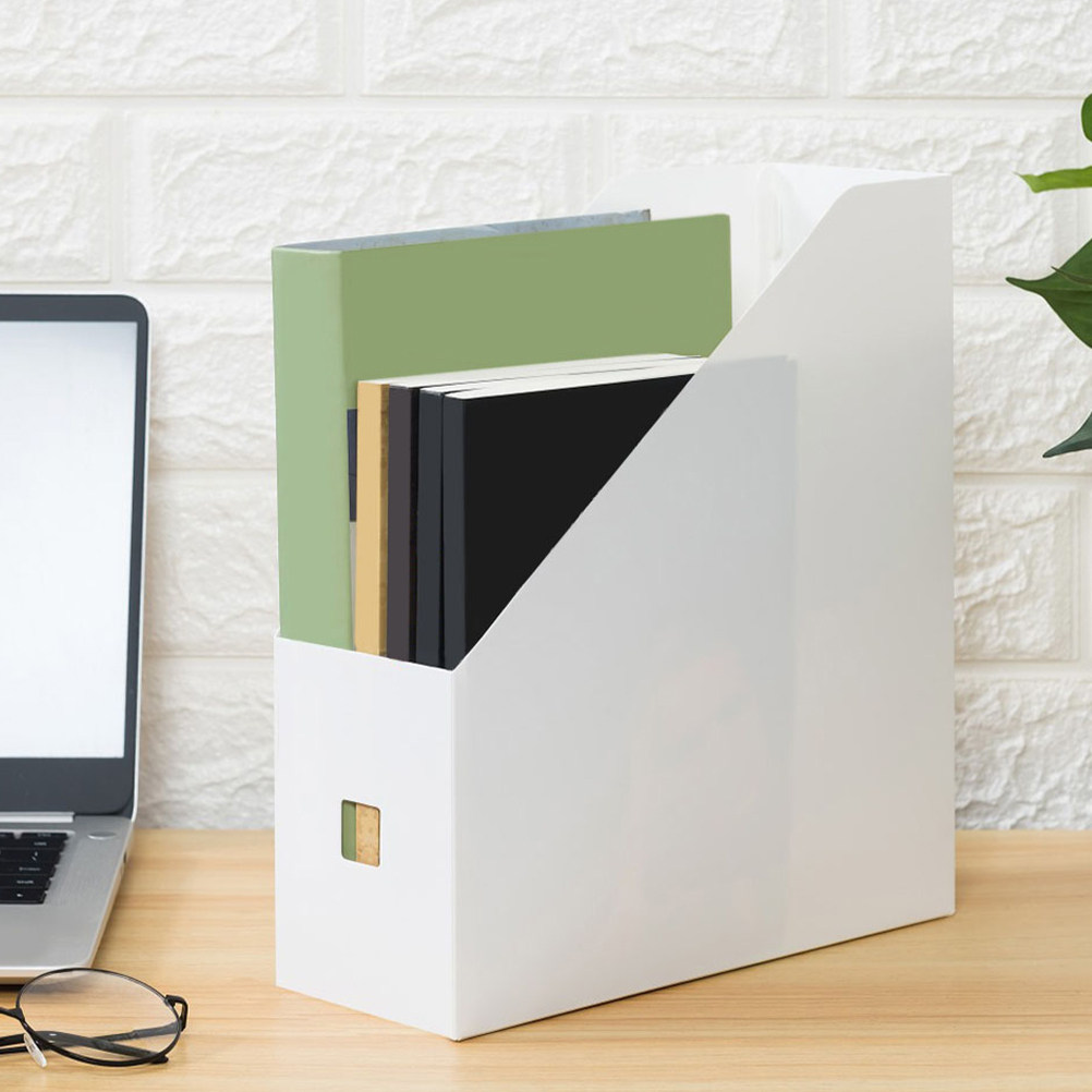 4Pcs Plastic File Organizer Bo - Magazine Holder Rack ulasan dan harga