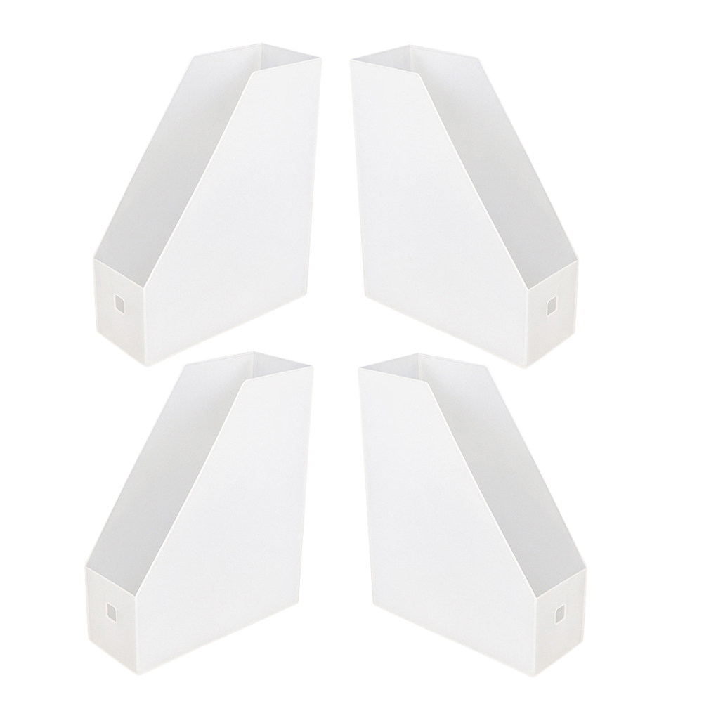 4Pcs Plastic File Organizer Bo - Magazine Holder Rack ulasan dan harga