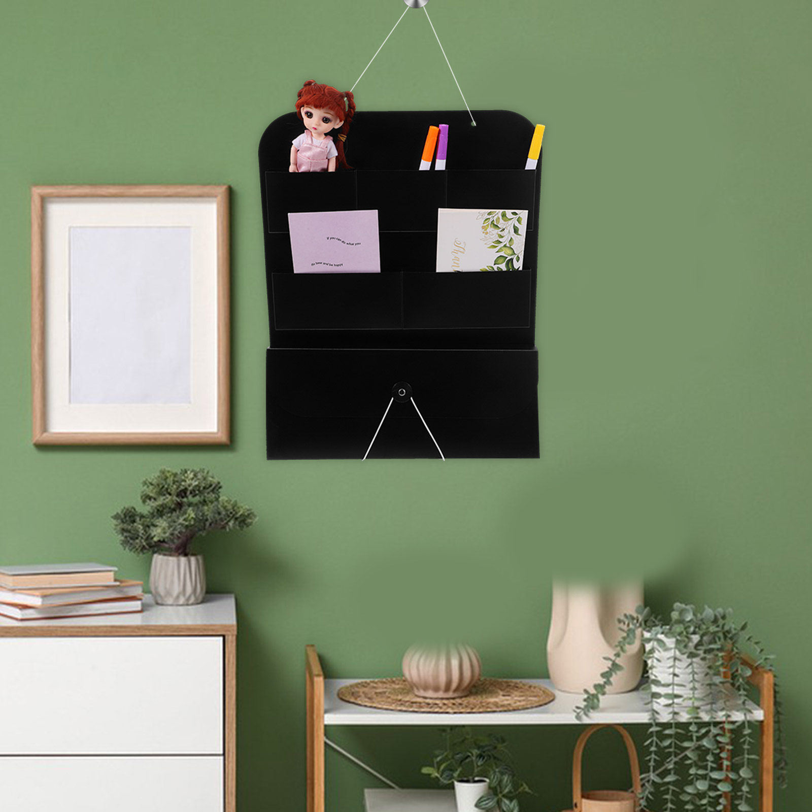 Hanging Wall File Organizer PP - Magazine Holder Rack ulasan dan harga