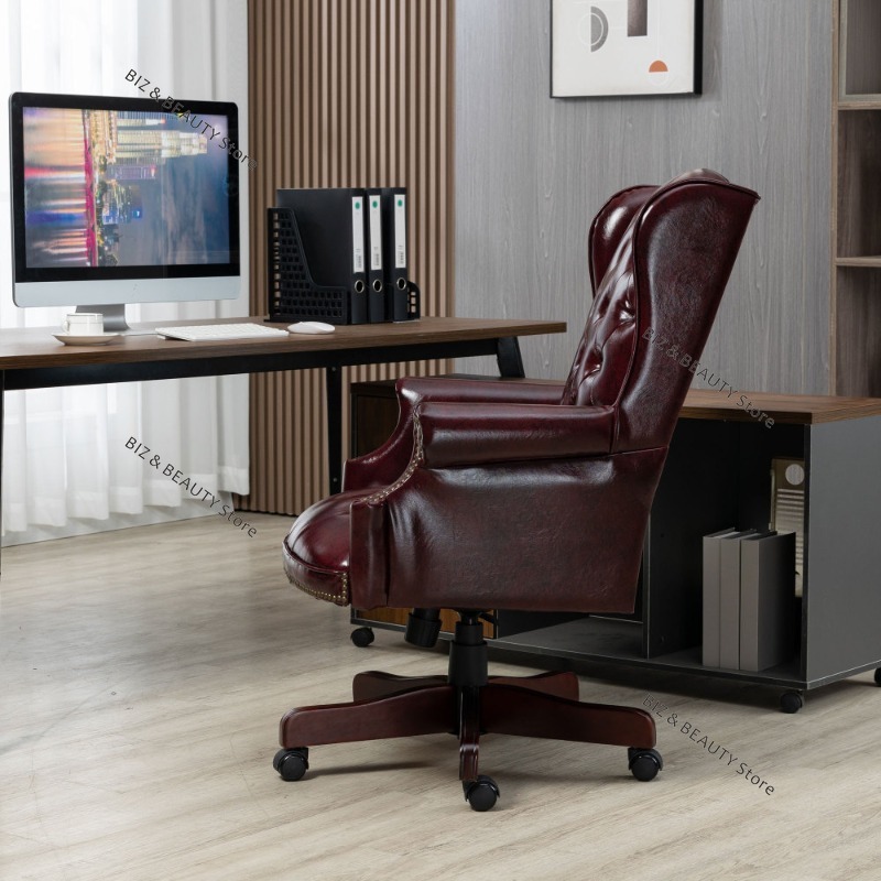 Executive Comfortable Desk Cha - Leather Desk Pad ulasan dan harga