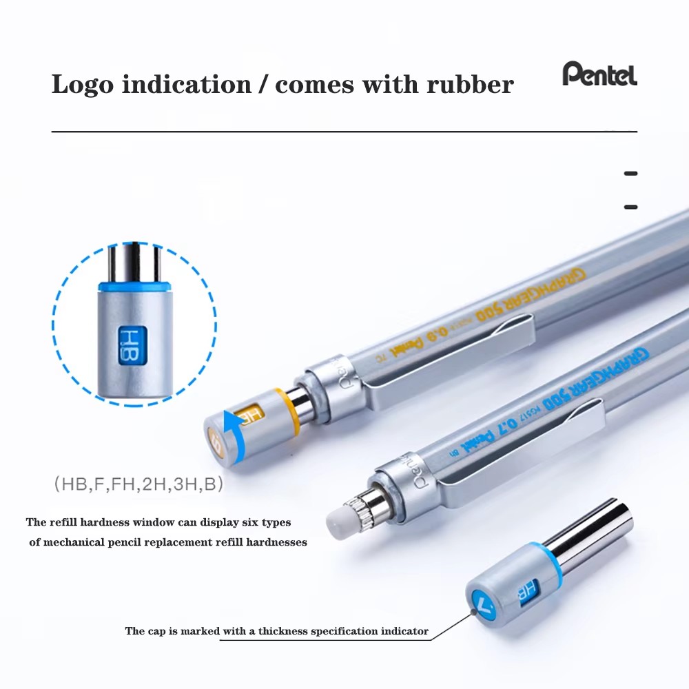1pc Pentel Graphgear 500 Draft - Mechanical Pencil 0.3 ulasan dan harga