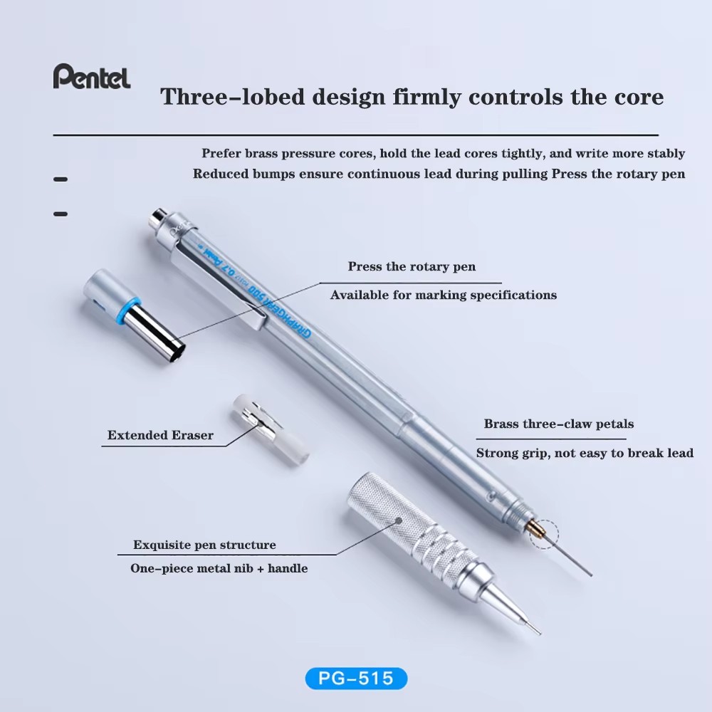 1pc Pentel Graphgear 500 Draft - Mechanical Pencil 0.3 ulasan dan harga